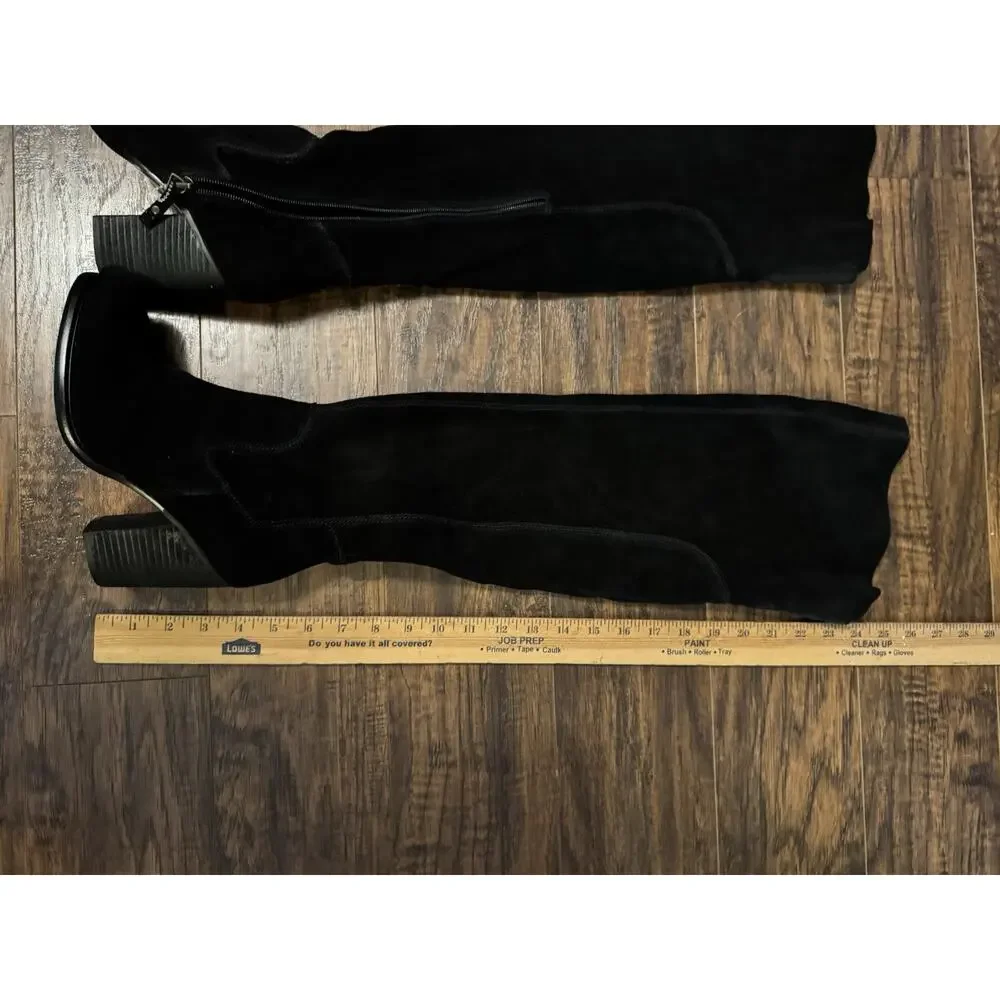 Kelsi Dagger BK Logan Black Tall Suede Boots Over The Knee Sz 6.5 Women’s